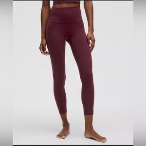 lululemon Align High-Rise Pant 25" Size 6 Burgundy